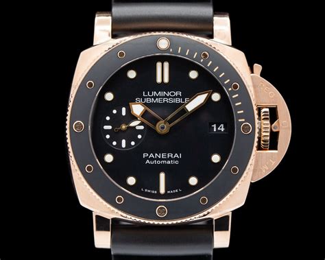 panerai rose gold 42mm|Panerai submersible 42.